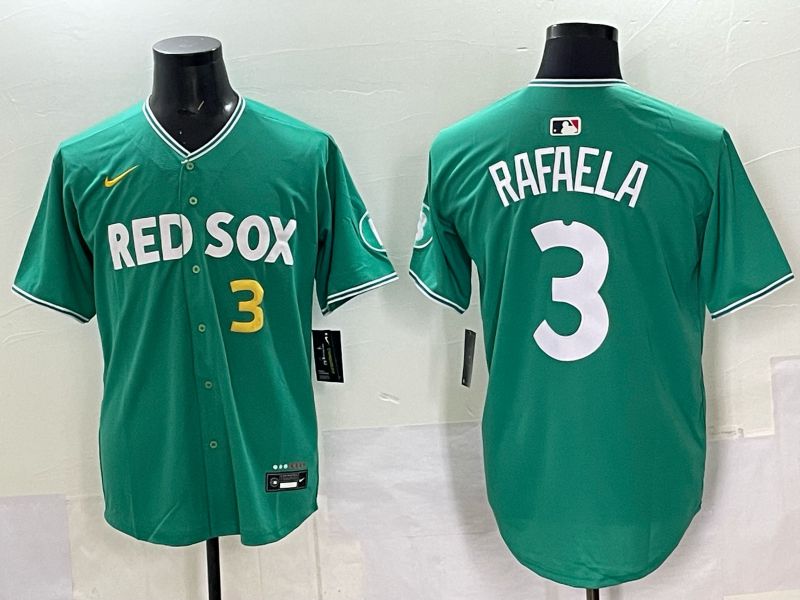 Men 2025 Boston Red Sox #3 Rafaela Drak Green Joint Name Nike MLB Jersey 034